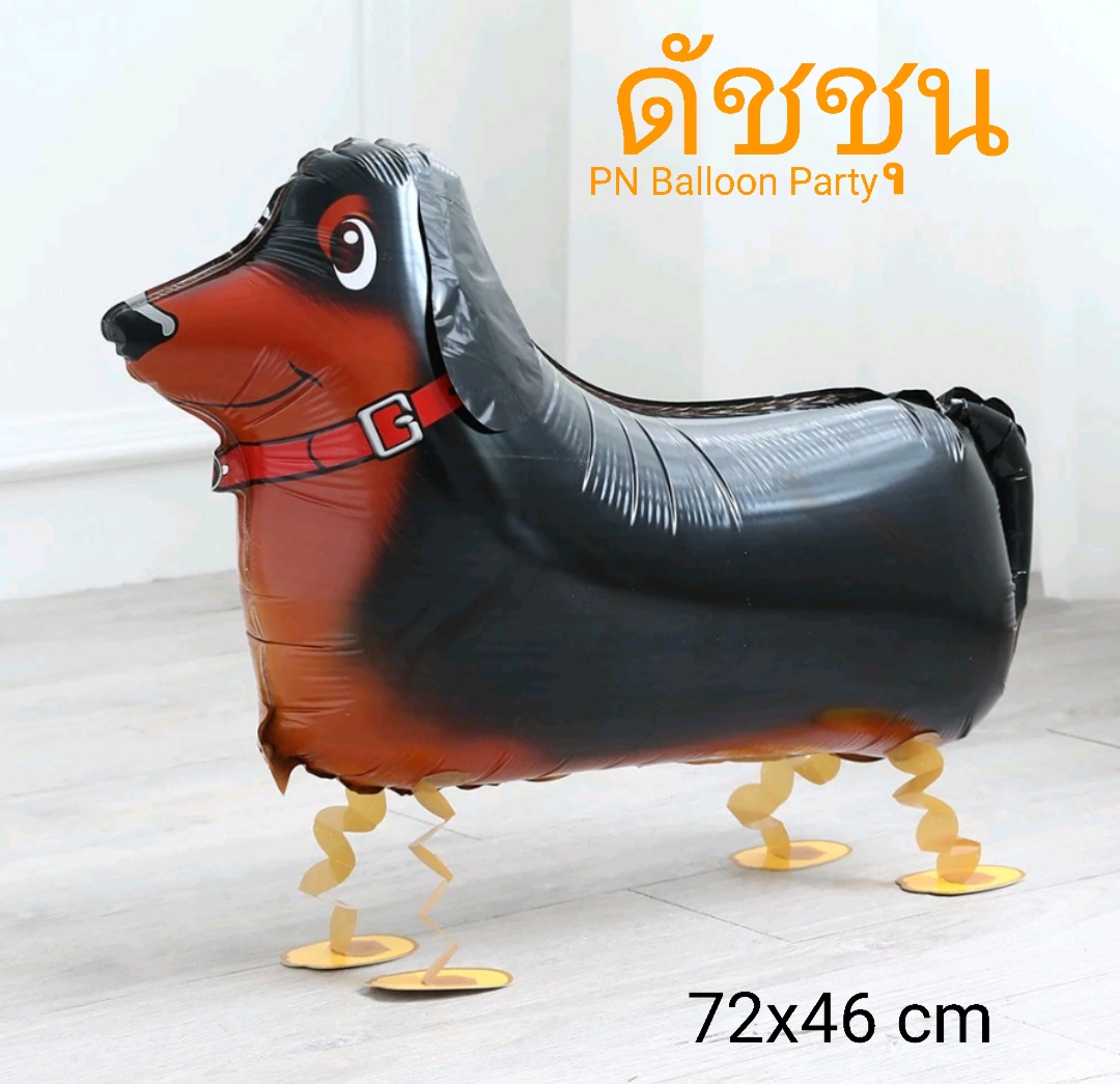 Walking Pet สัตว์เลี้ยงเดินได้ สุนัขดัชชุน ฮอทด๊อก Walking Dachshund Hotdog Balloon