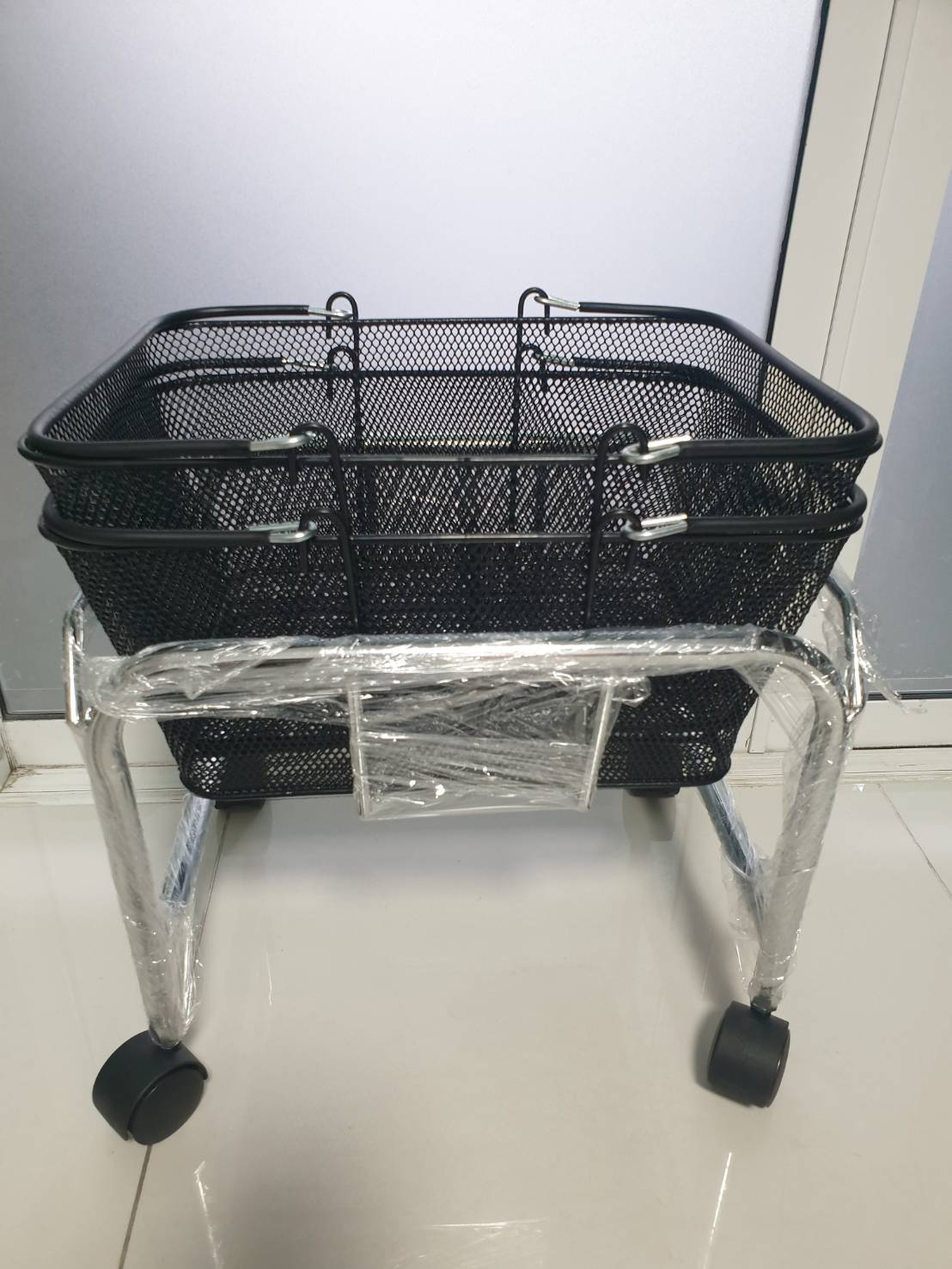 ที่วางตะกร้าชุบโครเมียม