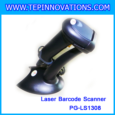 เครื่องอ่านบาร์โค้ด บาร์โค้ดสแกนเนอร์ เครื่องยิงบาร์โค้ด เลเซอร์บาร์โค้ดLaser Barcode Scanner(รวมขาตั้ง)