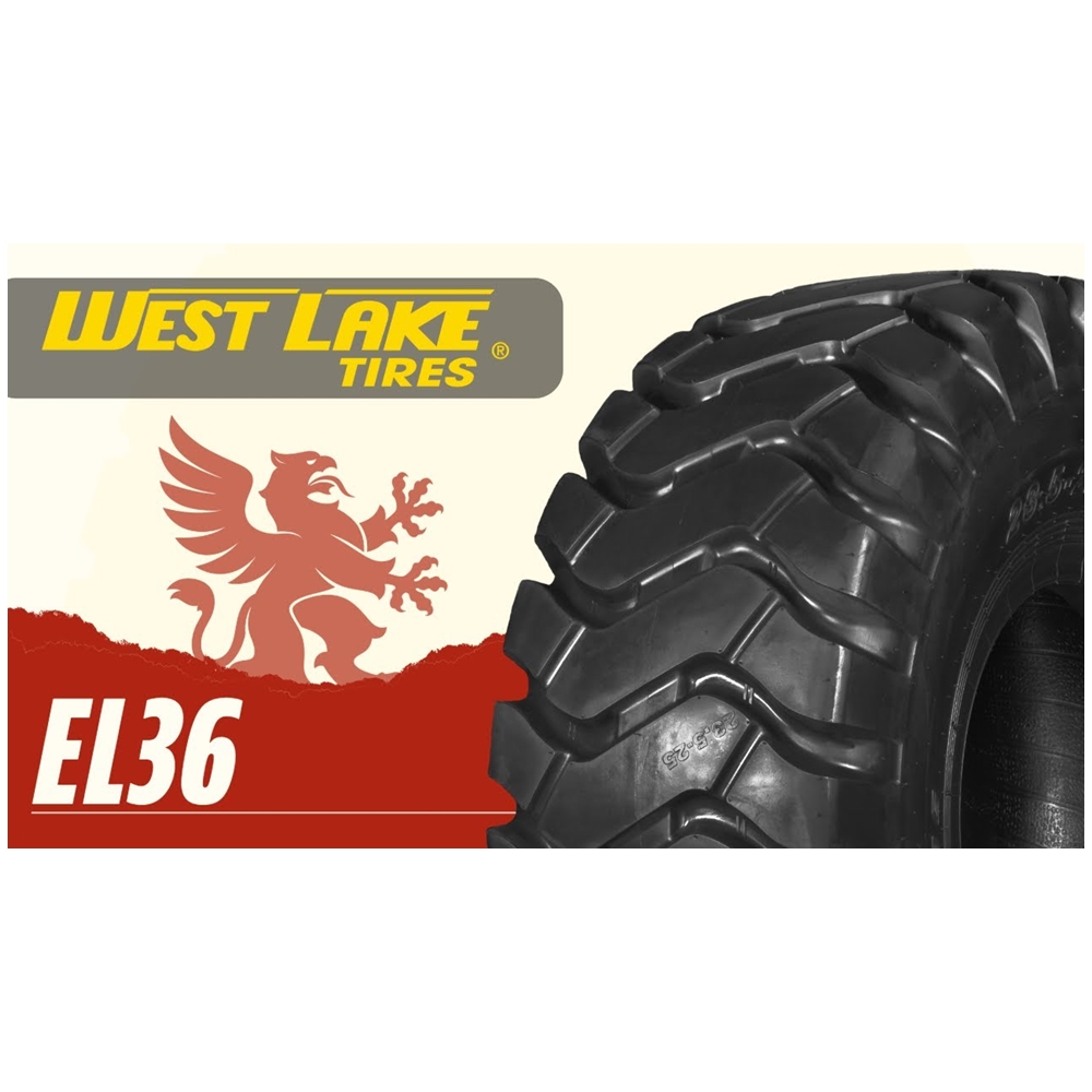 ยางรถตักดิน ขนาด 20.5/70-16 รุ่น EL36 (ครบชุด) ชนิด TT 14PR ยี่ห้อ WESTLAKE
