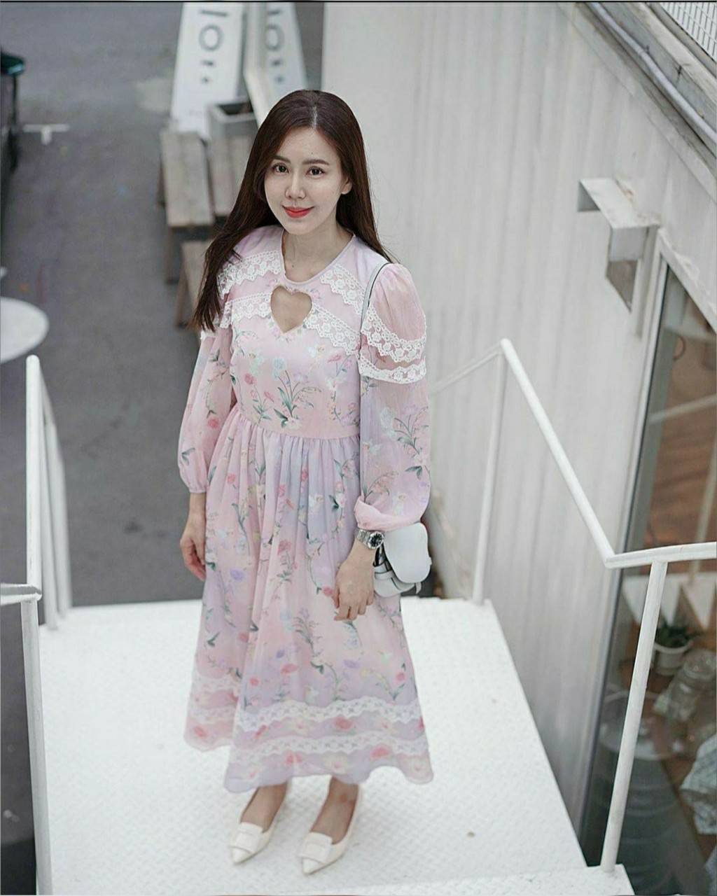 เดรสยาวผ้าชิฟฟ่อนเนื้อดี
