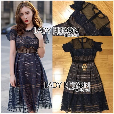 Organza Dress เดรสผ้าลูกไม้ตกแต่งออร์แกนซ่า