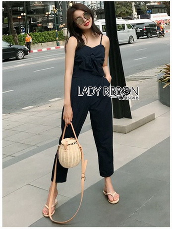 Lady Lily Casual Chic Ribbon Jumpsuit