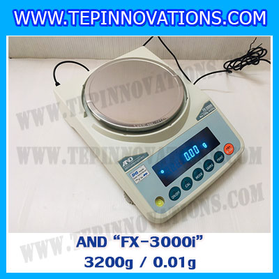 เครื่องชั่ง3200กรัม เครื่องชั่งน้ำหนัก3200กรัม เครื่องชั่งละเอียดสูง3200g เครื่องชั่งน้ำหนัก3200g ตาชั่งกรัม กิโลดิจิตอลกรัม3200 เครื่องชั่งทศนิยม 2 ตำแหน่ง ความละเอียด 0.01g AND FX-3200g/0.01g จานชั่งขนาดเส้นผ่าศูนย์กลาง150 mm.