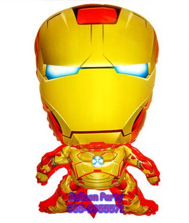 ลูกโป่งการ์ตูนไอออนแมน Iron Man Super Hero Foil Balloon