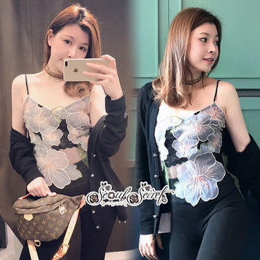 เสื้อสายเดี่ยวสวยทรงปล่อย