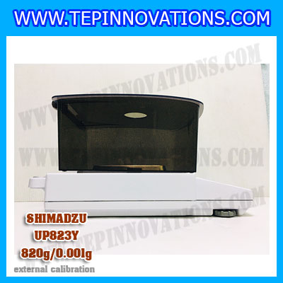 เครื่องชั่งดิจิตอล ทศนิยม 3 ตำแหน่ง รุ่น UP823Y 820gx0.001g เครื่องชั่งละเอียดสูง820g เครื่องชั่งน้ำหนัก820g ตาชั่ง820กรัม พิกัดน้ำหนัก 820g ความละเอียด 0.001g ยี่ห้อ SHIMADZU รุ่น UP823Y