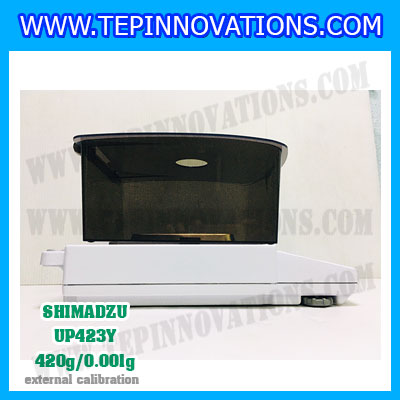 เครื่องชั่งดิจิตอล ทศนิยม 3 ตำแหน่ง รุ่น UP423Y 420gx0.001g เครื่องชั่งละเอียดสูง420g เครื่องชั่งน้ำหนัก420g ตาชั่ง420กรัม พิกัดน้ำหนัก 420g ความละเอียด 0.001g ยี่ห้อ SHIMADZU รุ่น UP423Y
