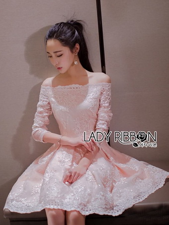 Sweet Allure Lady Ribbon White Lace Dress