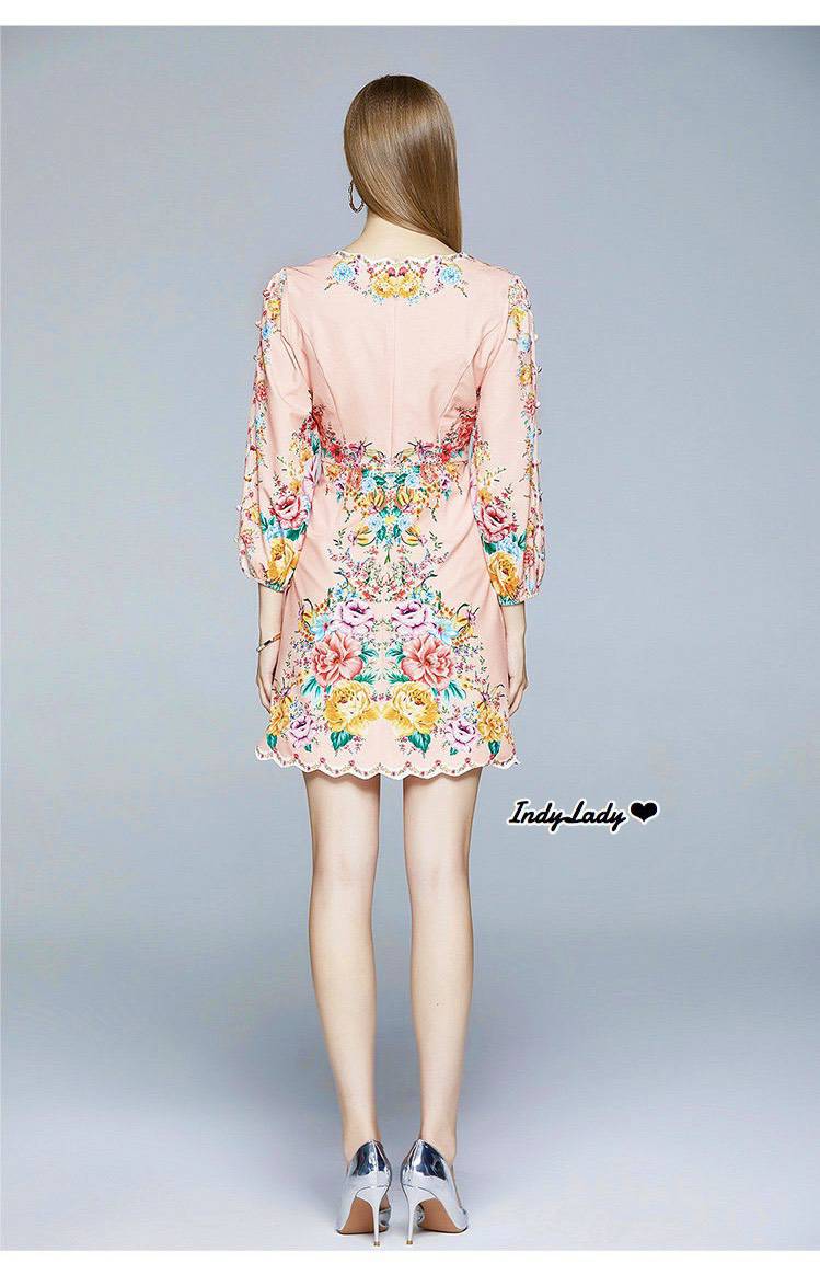Dress สั้น แขน 5 ส่วน