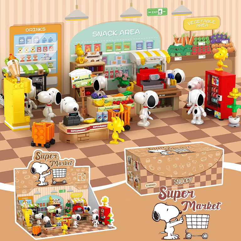 (สินค้าลิขสิทธิ์แท้) ชุดตัวต่อการ์ตูน สนูปี้ Snoopy