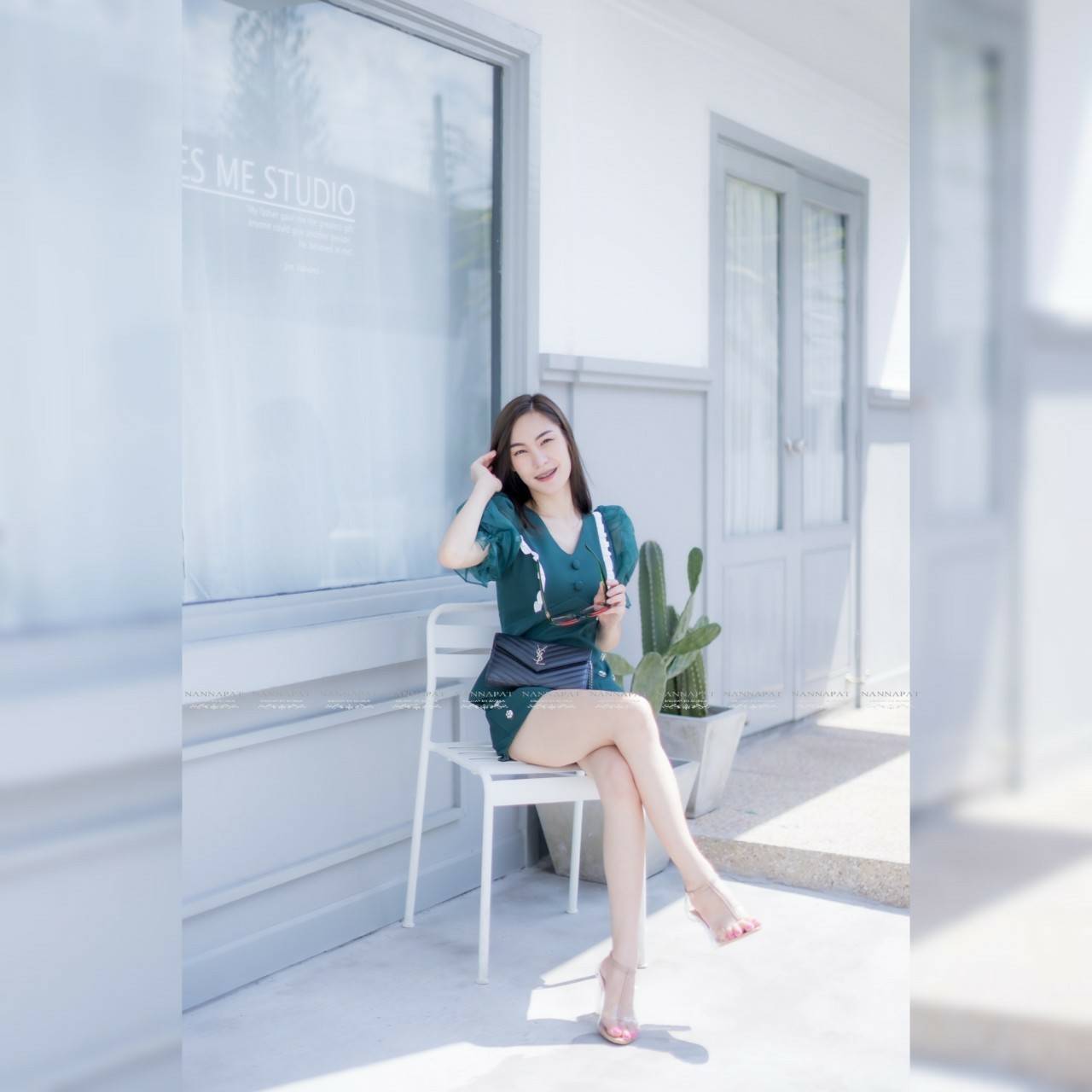 เสื้อแขนตุ๊กตาพองสวย หน้าอกมีเสริมฟองน้ำ