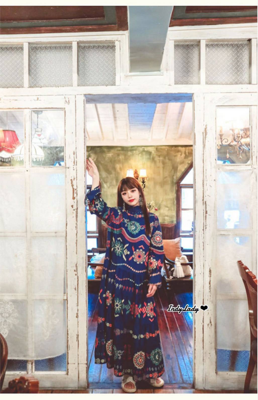 Maxi Dress แขนยาว 5