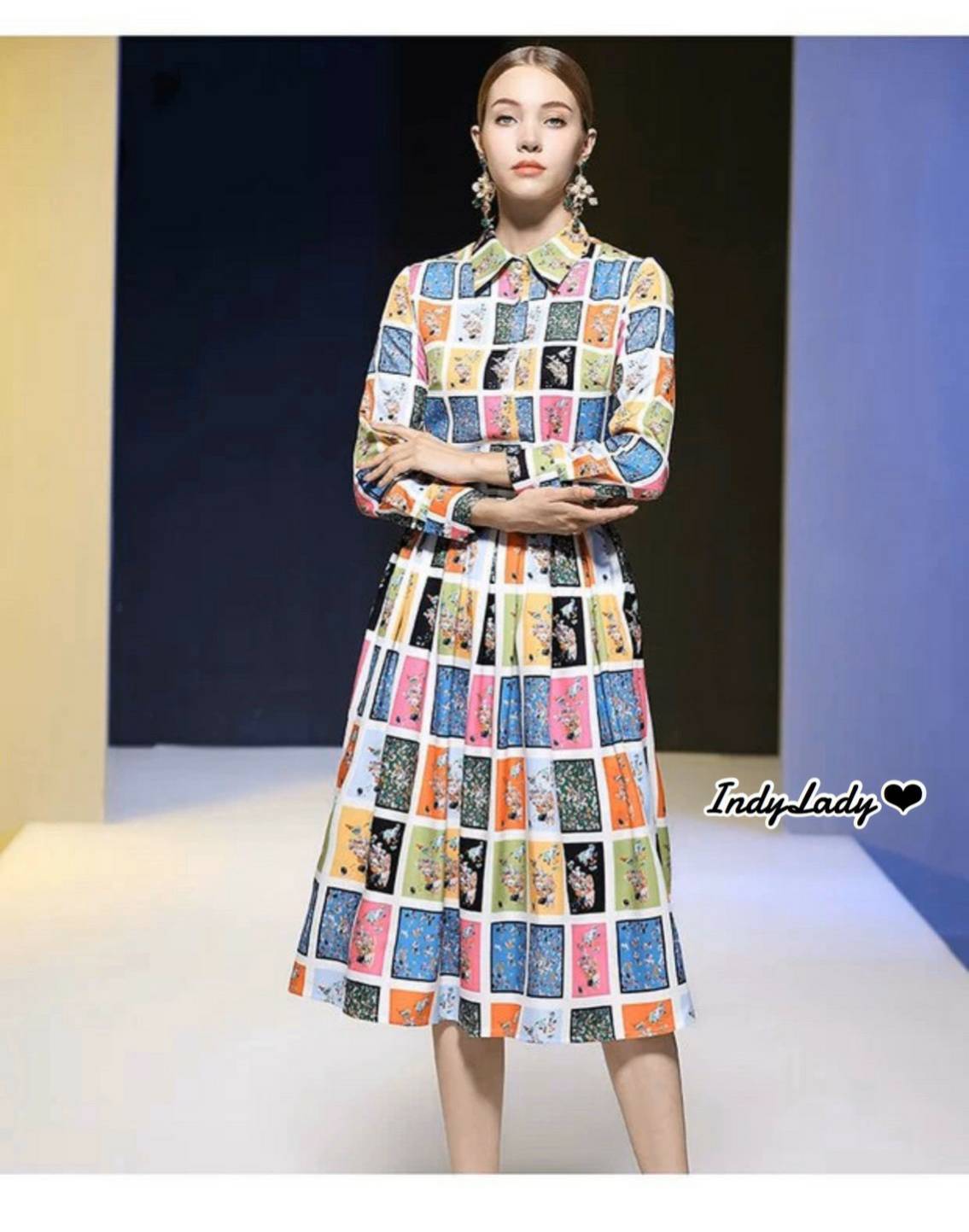 เสื้อ+กระโปรง ตัวเสื้อทรงเชิ้ต