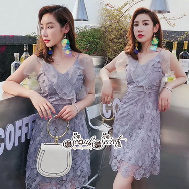 มินิเดรสทอกระโปงทรงปล่อย