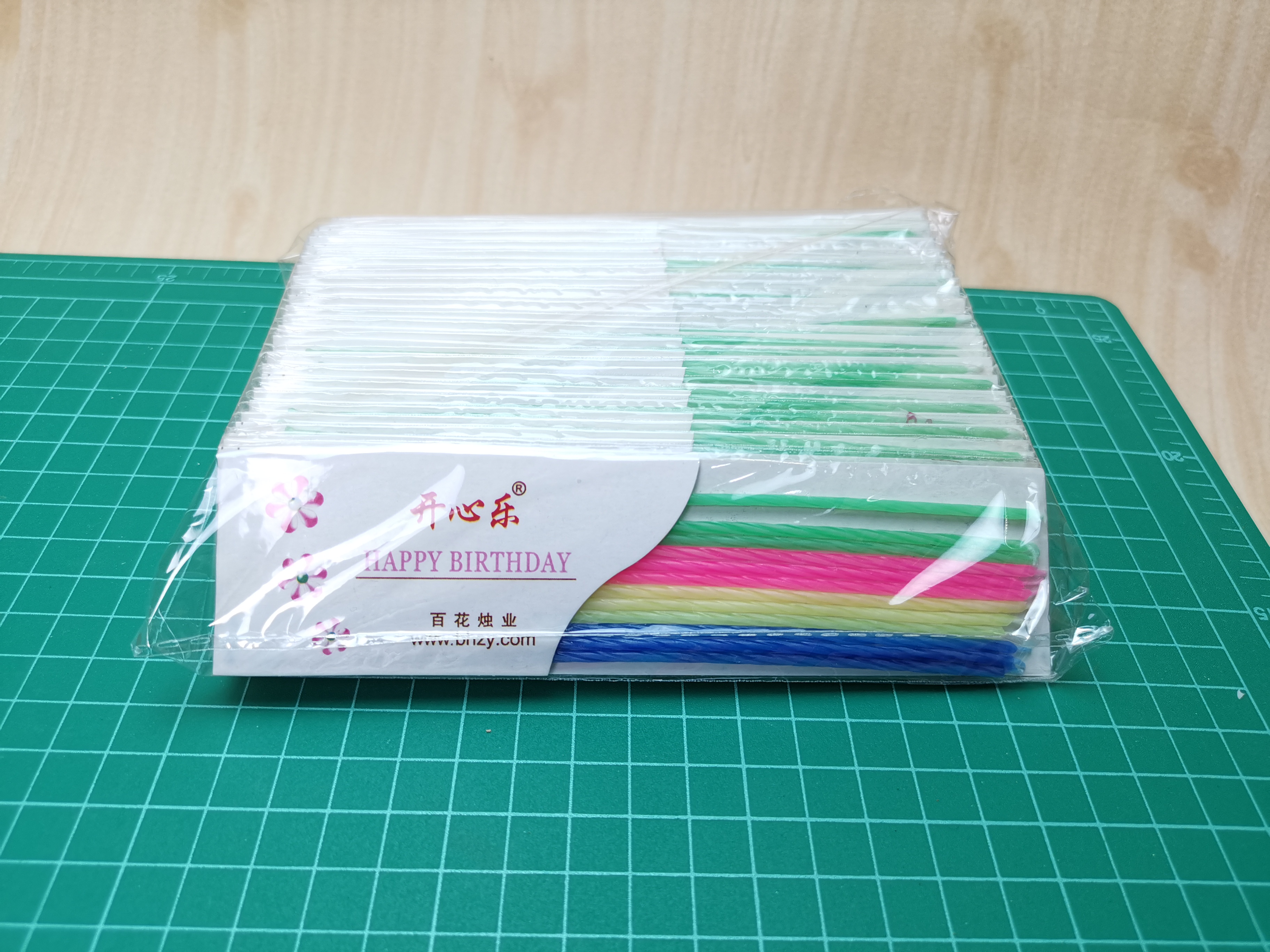 เทียนปักเค้ก เทียนผอม 15cm.*24แพ๊ค ประดับเค้กวันเกิด bbpo j12