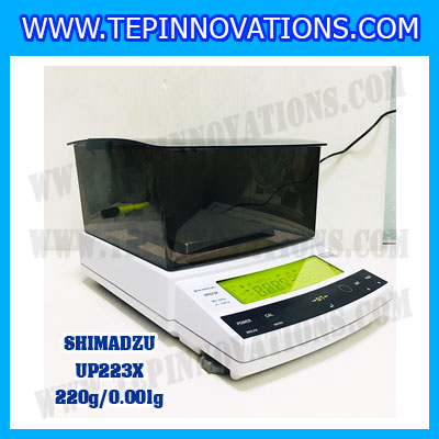 เครื่องชั่งดิจิตอล ทศนิยม 3 ตำแหน่ง รุ่น UP223X 220gx0.001g เครื่องชั่งละเอียดสูง220g เครื่องชั่งน้ำหนัก220g ตาชั่ง220กรัม พิกัดน้ำหนัก 220g ความละเอียด 0.001g ยี่ห้อ SHIMADZU รุ่น UP223X