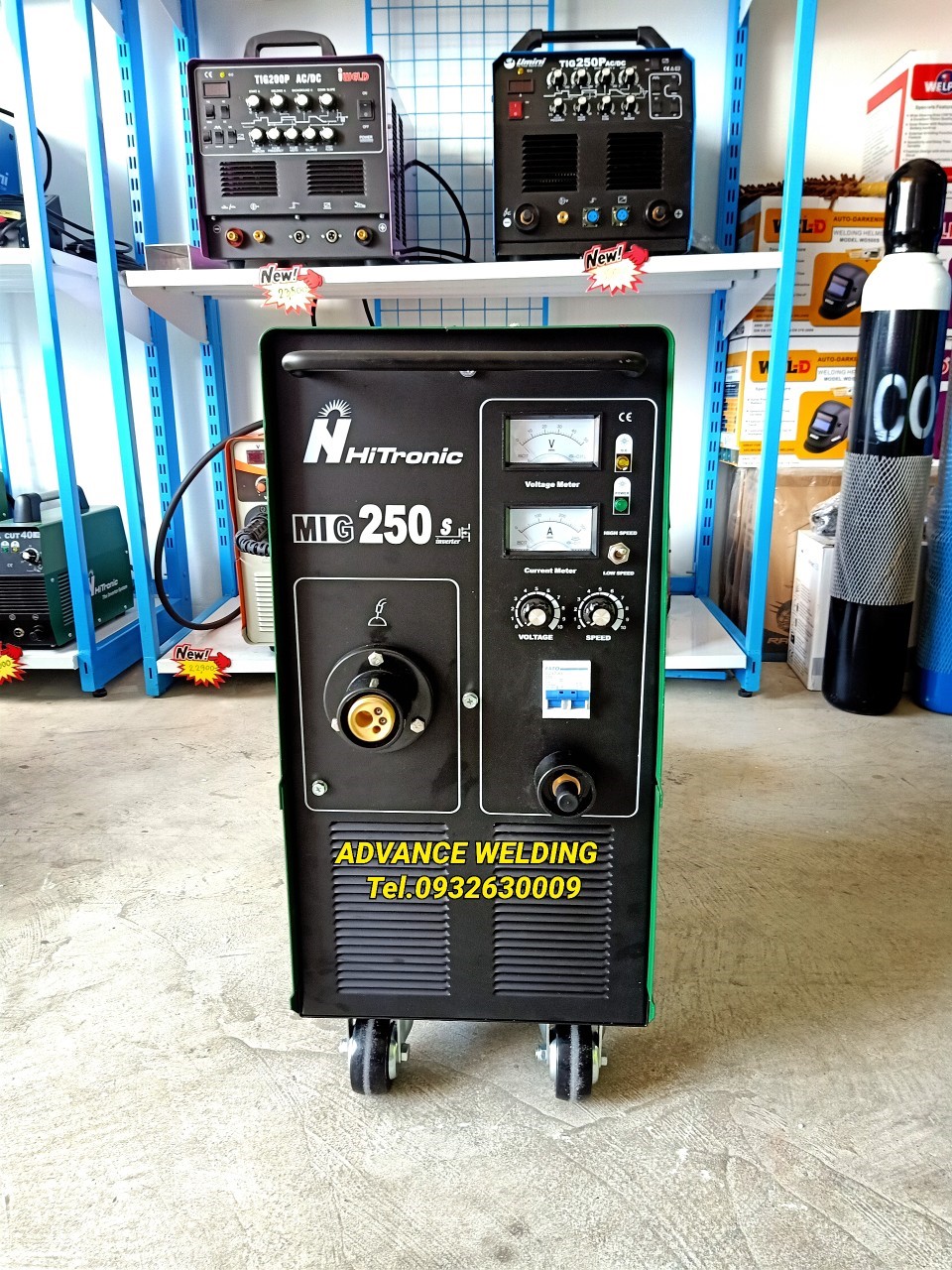 เครื่องเชื่อมซีโอทูHITRONICรุ่นMIG250S
