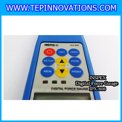 เครื่องวัดแรงดึงแรงกดแบบดิจิตอล INSPEX รุ่น IPX-808 ทดสอบแรงดึงแรงกด Force Gauge วัดแรงดึงขนาด 500 นิวตัน แรงกด แรงผลัก Digital Forece Gauge วัดแรงดึง วัดแรงกด
