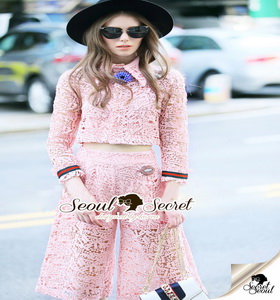 เสื้อผ้าแฟชั่นเกาหลีงานเซ็ทเก๋ๆ หวานๆ งานสวยด้วยโทนสีชมพูโอรส