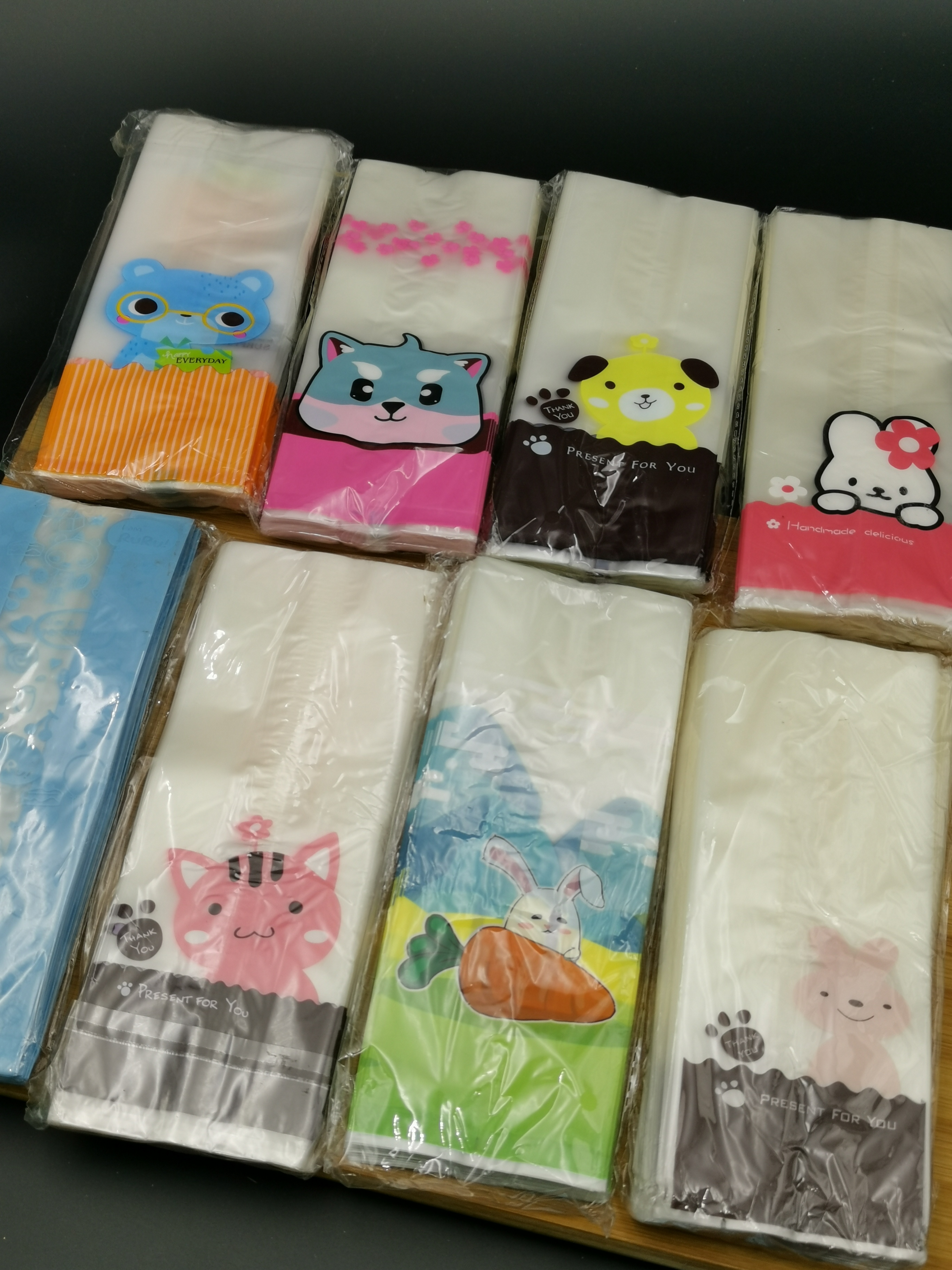 ถุงซีล ขยายข้าง 8×22+ข้าง4.5cm. ~50ใบ/แพ๊ค ถุงจีบพลาสติก ใส่ขนม แพ๊คเกจ เบเกอรี่ เจริญ12 j12