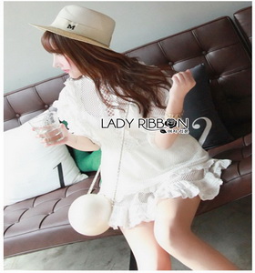 Lady Ribbon Lace LANDMEE Playsuit เพลย์สูท
