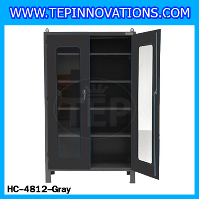 ตู้จัดเก็บอุปกรณ์ แบบประตูอคิลิค Heavy duty cabinet 48" width (HC-4812) ตู้เหล็กเก็บเครื่องมือช่าง ตู้อุปกรณ์พร้อมชั้นวาง ตู้เหล็กเก็บอุปกรณ์