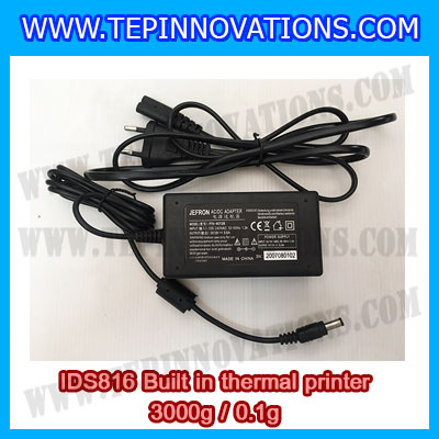 เครื่องชั่งดิจิตอล พิกัดน้ำหนัก 3kg Built-in thermal printer ยี่ห้อ SDS รุ่น IDS816 ค่าละเอียด 0.1g