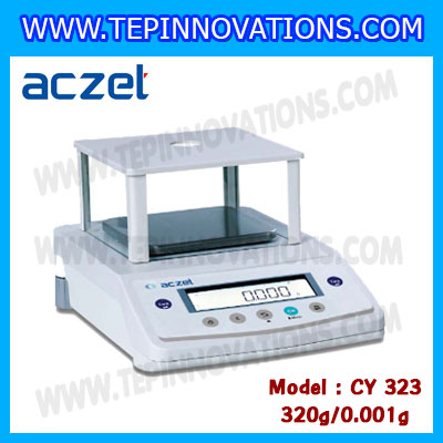 เครื่องชั่ง aczet cy323 precision balance 320gx0.001g เครื่องชั่งทศนิยม 3 ตำแหน่ง เครื่องชั่งละเอียดสูง320g เครื่องชั่งน้ำหนัก320g พิกัด 320g ค่าละเอียด 0.001g เครื่องชั่งยี่ห้อ Aczet รุ่น CY323