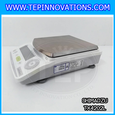เครื่องชั่ง4200กรัม เครื่องชั่งน้ำหนัก4200กรัม เครื่องชั่งละเอียดสูง4200กรัม เครื่องชั่งน้ำหนัก4200g เครื่องชั่งทศนิยม 2 ตำแหน่ง ตาชั่งละเอียดสูง4200g เครื่องชั่งละเอียดสูง พิกัดน้ำหนัก 4200g ความละเอียด 0.01g ยี่ห้อ SHIMADZU รุ่น TX4202L