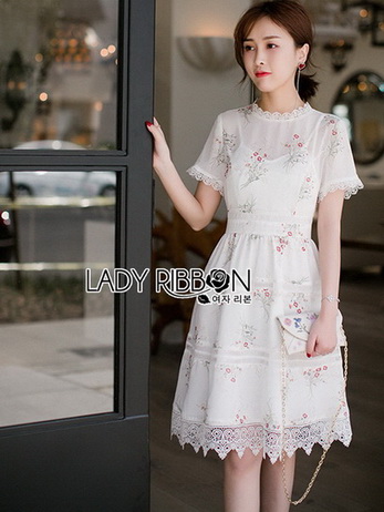 Lady Katie Sweet White Mini Dress
