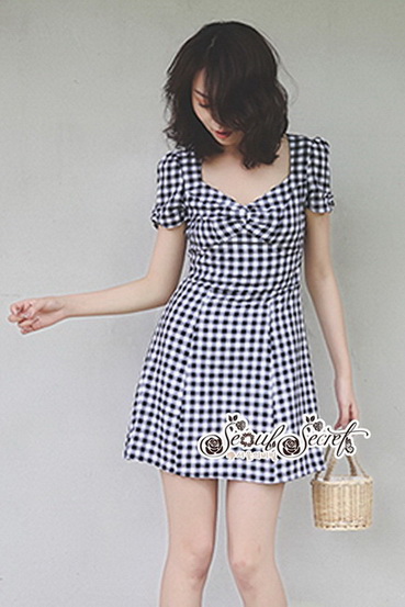 Minidress ลายตาราง Scott คลาสสิค