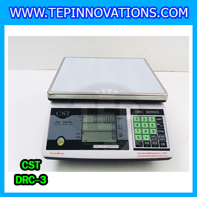เครื่องชั่งนับจำนวน3kg ตาชั่งนับชิ้นงาน 3kg พิกัดน้ำหนัก 3kg ความละเอียด 0.1g ยี่ห้อ CST รุ่น DRC