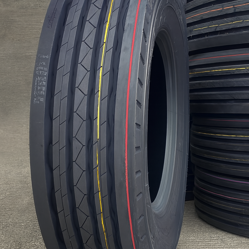 ยางรถบรรทุก เรเดียล ขนาด 11R22.5 รุ่น DF122 ชนืด T/L 18PR (ลายเรียบ) ยี่ห้อ DOVROAD