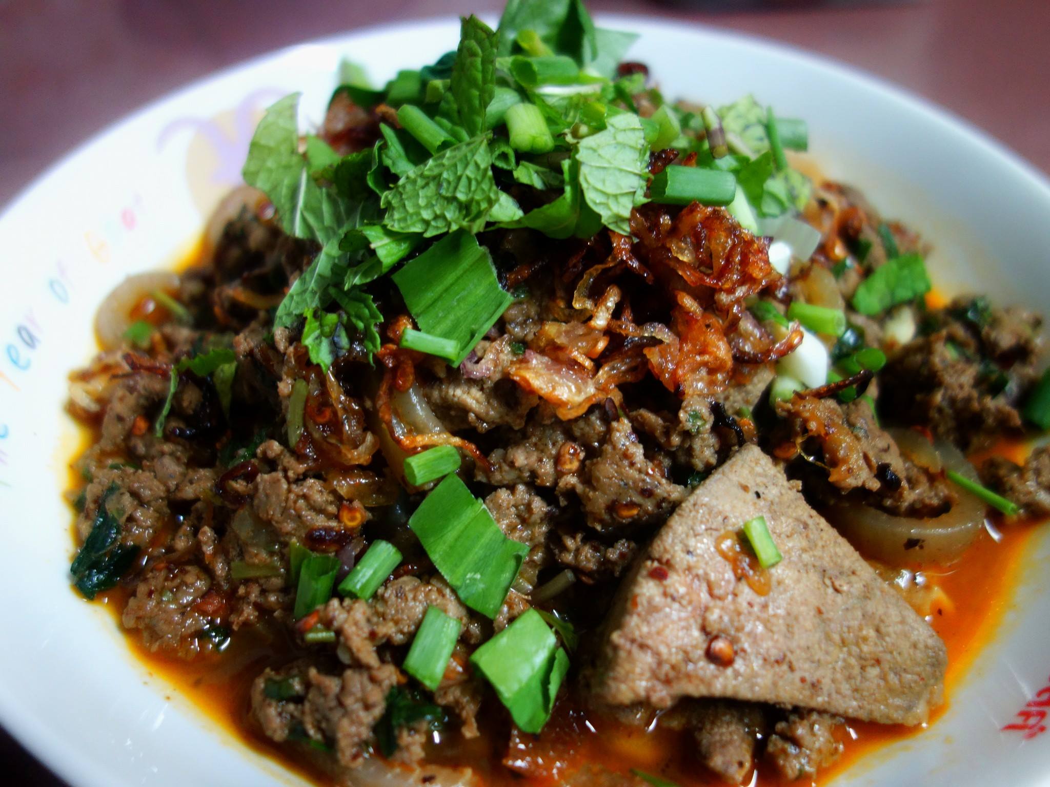 พริกลาบลุงสุข (แผง10ชิ้น) สำหรับหมู ไก่ ปลา (150 กรัม) พริกลาบเหนือ เชียงราย