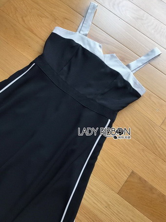 Lady Gabby Two-Tone Vintage Crepe Dress