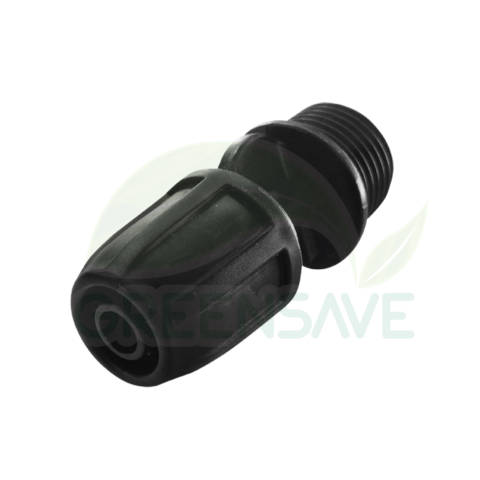 ข้อต่อสายไมโคร พร้อมตัวล็อคสาย ต่อตรง 8/12 mm เกลียวนอก 4 หุน (แพ็ค 20 ชิ้น)