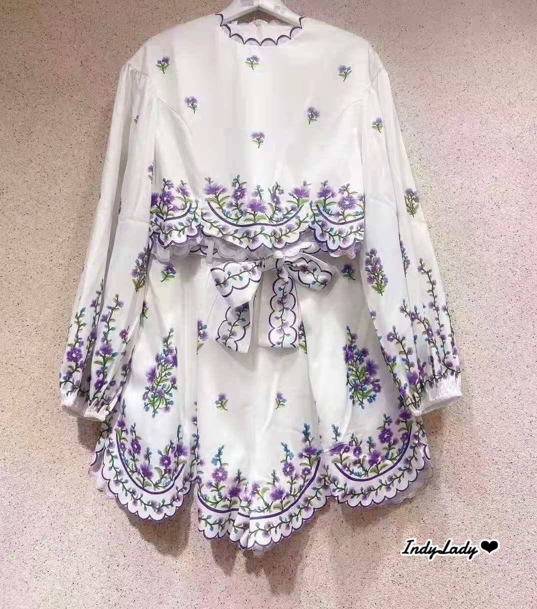 เสื้อกางเกงแขนยาวพองสวย ช่วงคอ