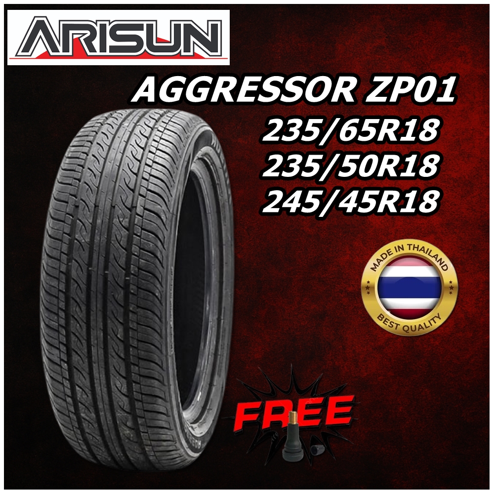 ยางรถยนต์ ขนาด 235/65R18 ,235/50R18 ,245/45R18 รุ่น ZP01 ยี่ห้อ ARISUN (แถมจุ๊บลม)