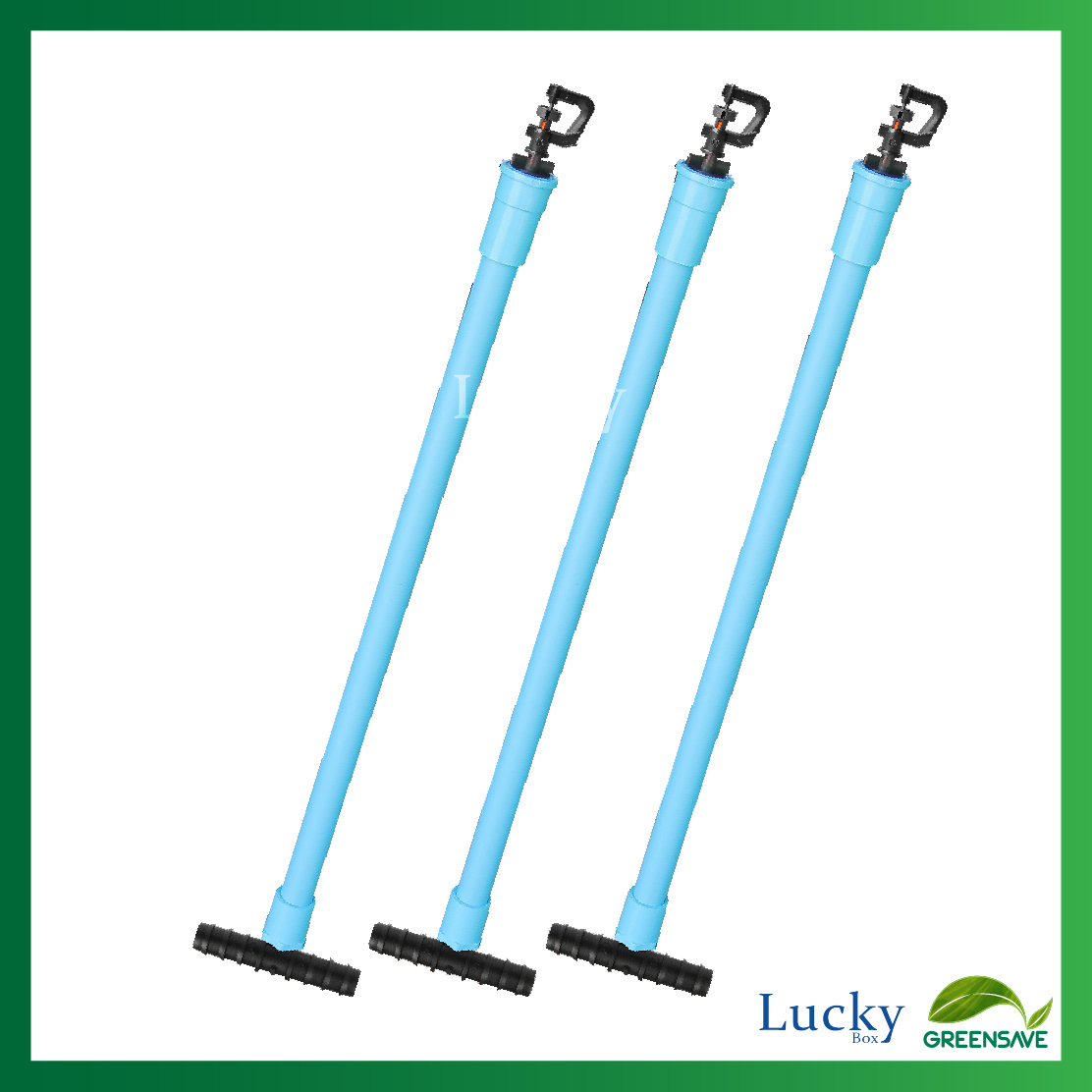 มินิสปริงเกอร์ตัว 360 องศา พร้อมท่อ PVC สูง 50 ซม. (แพ็ค 5 ชิ้น)