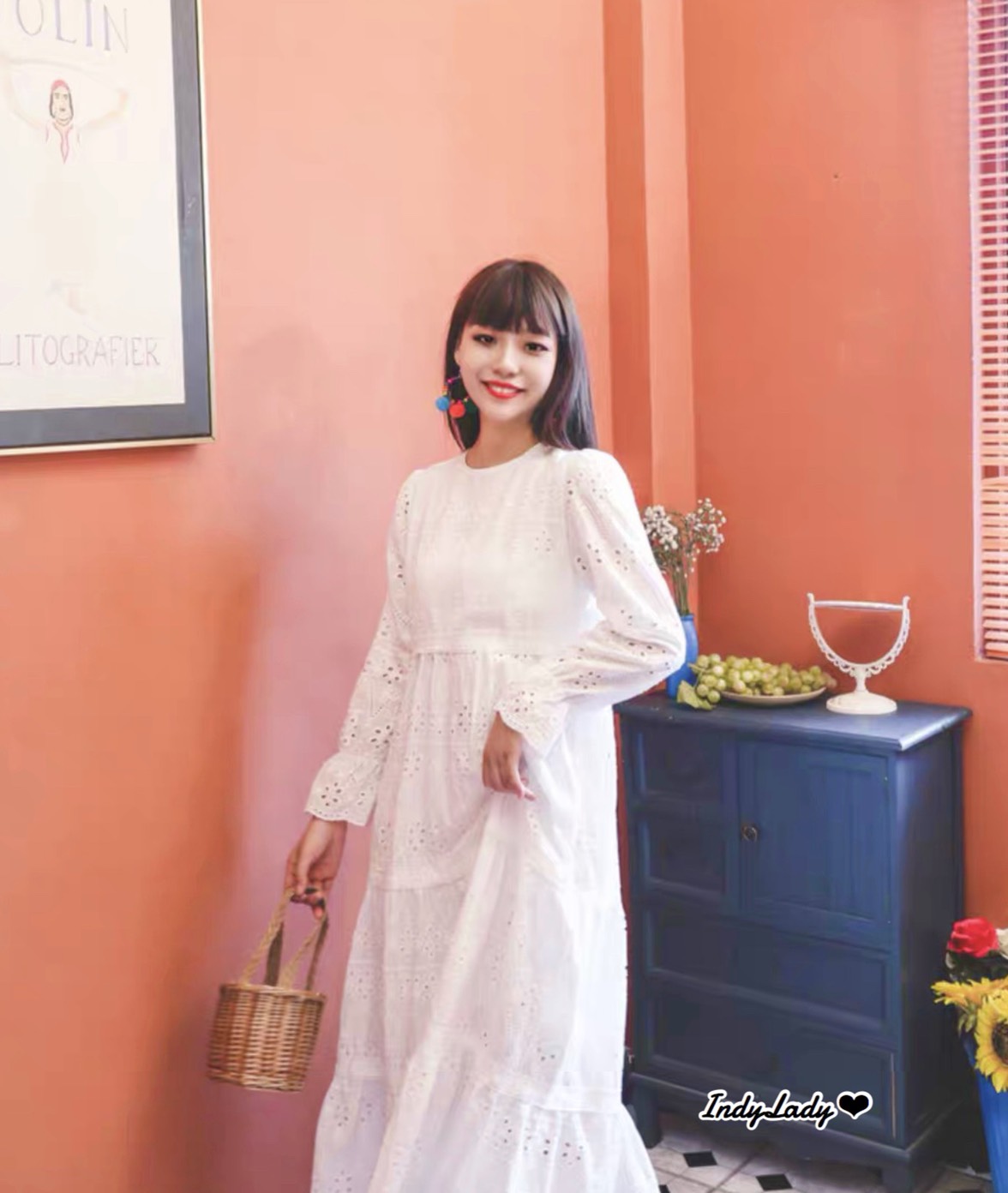 Maxi Dress งานลูกไม้ ฉลุ