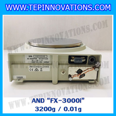 เครื่องชั่ง3200กรัม เครื่องชั่งน้ำหนัก3200กรัม เครื่องชั่งละเอียดสูง3200g เครื่องชั่งน้ำหนัก3200g ตาชั่งกรัม กิโลดิจิตอลกรัม3200 เครื่องชั่งทศนิยม 2 ตำแหน่ง ความละเอียด 0.01g AND FX-3200g/0.01g จานชั่งขนาดเส้นผ่าศูนย์กลาง150 mm.