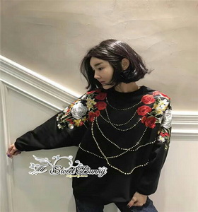 weet Bunny เสื้อปักเกาหลี ผ้ายืดคอนนเนื้อดี