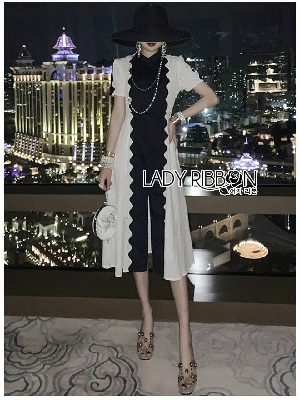 Dress เดรสทรงเชิ้ตตัวยาวผ้าลูกไม้ฉลุสีขาว