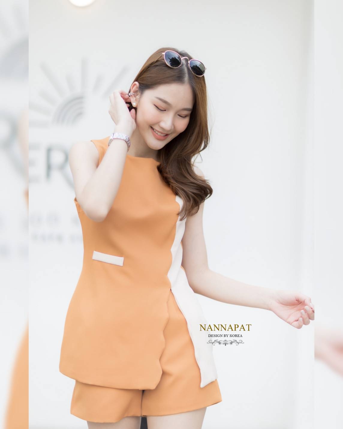 เสื้อทูโทนซิปหลังหระเป๋าข้าง