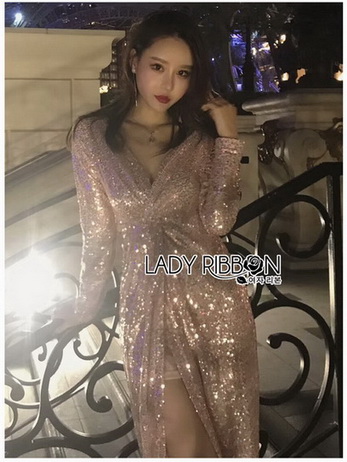 Sequin Twisted Maxi Dress