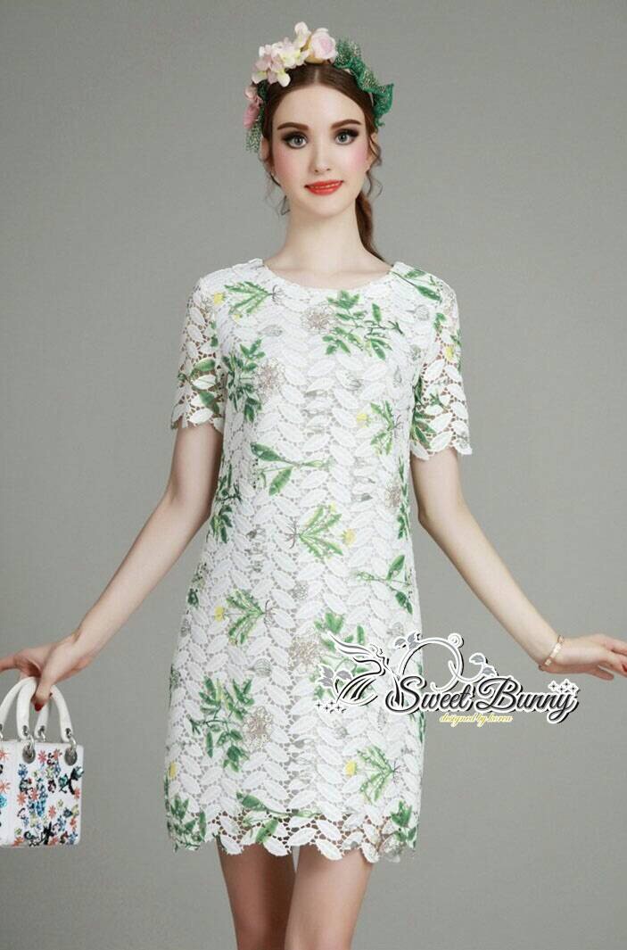 Lady Ribbon Online เสื้อผ้าออนไลน์ขายส่ง Sweet Bunny เสื้อผ้า SW10180816 Sweet Bunny Present... Graceful Lace Dress