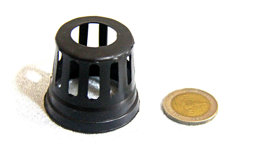 ถ้วยปลูกไฮโดรโปนิกส์สีดำ