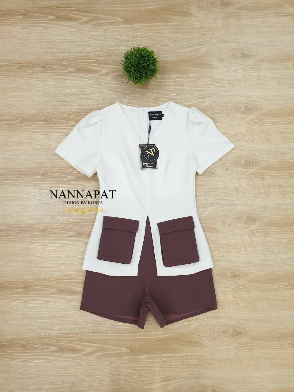 เซทตัวกางเกงมีกระเป๋าข้าง