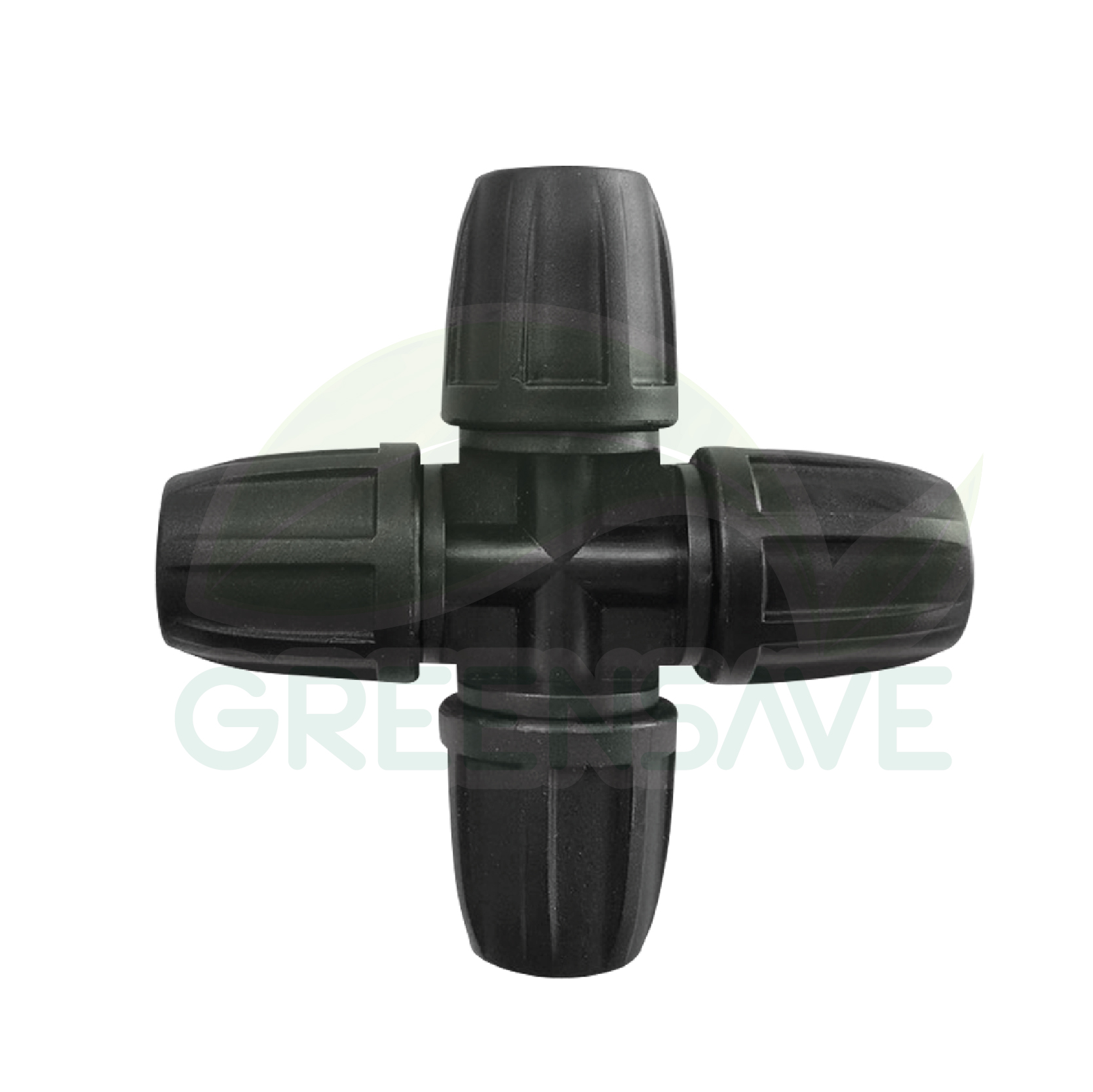 ข้อต่อสายไมโคร พร้อมตัวล็อคสาย 8/12 mm สี่ทาง (แพ็ค 20 ชิ้น)